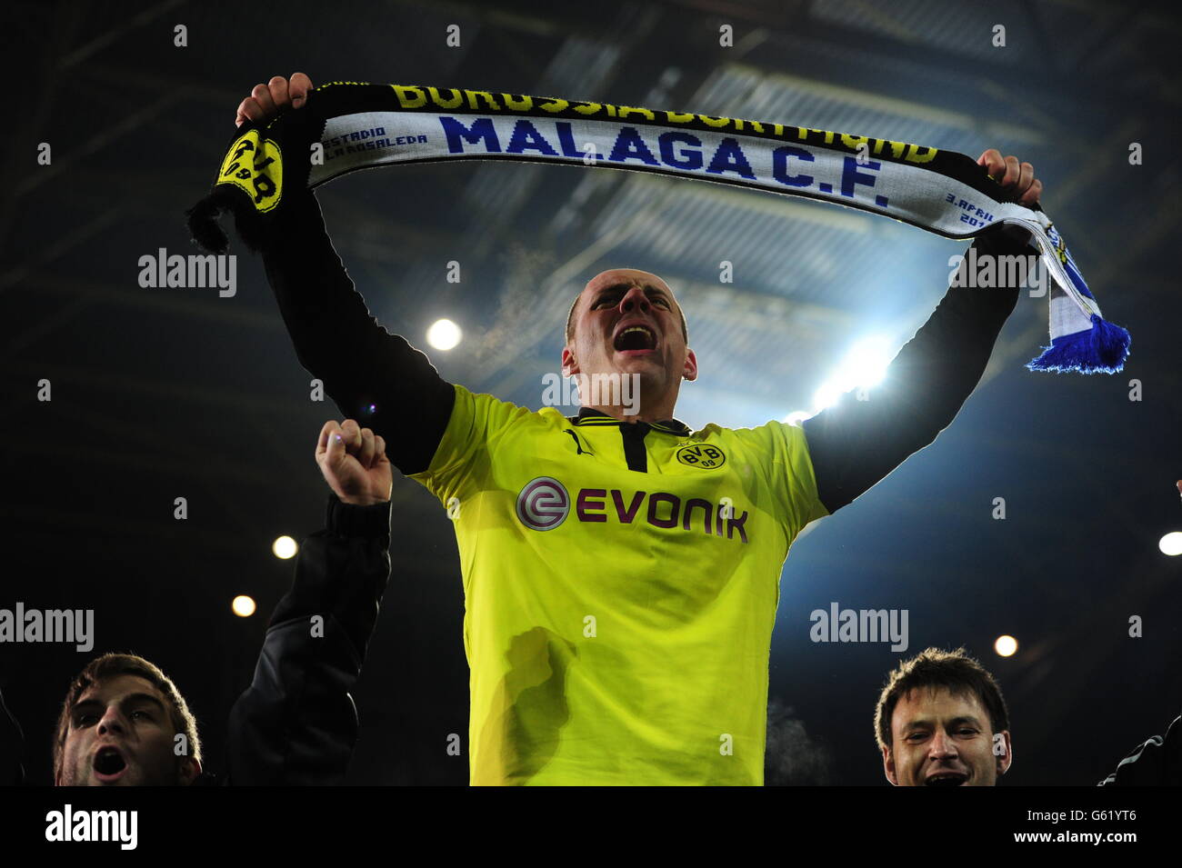 Football - Ligue des Champions - Quart de finale - deuxième manche - v Borussia Dortmund Malaga CF - Westfalenstadion Banque D'Images