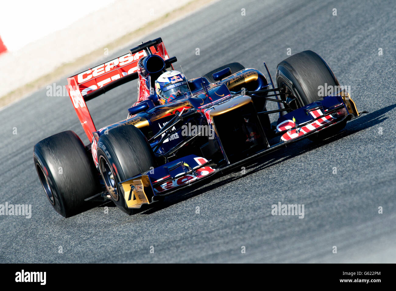 Daniel Ricciardo, AUS, Scuderia Toro Rosso-Ferrari STR7, au cours de la Formule 1 séances d'essai, 21-24/2/2012, au circuit de Banque D'Images