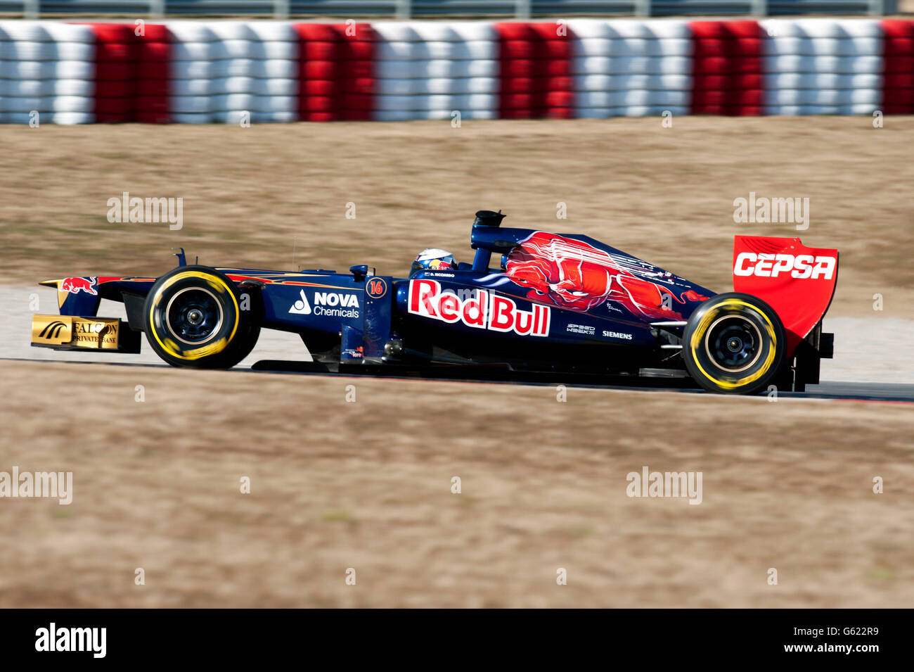Daniel Ricciardo, AUS, Scuderia Toro Rosso-Ferrari STR7, au cours de la Formule 1 séances d'essai, 21-24/2/2012, au circuit de Banque D'Images