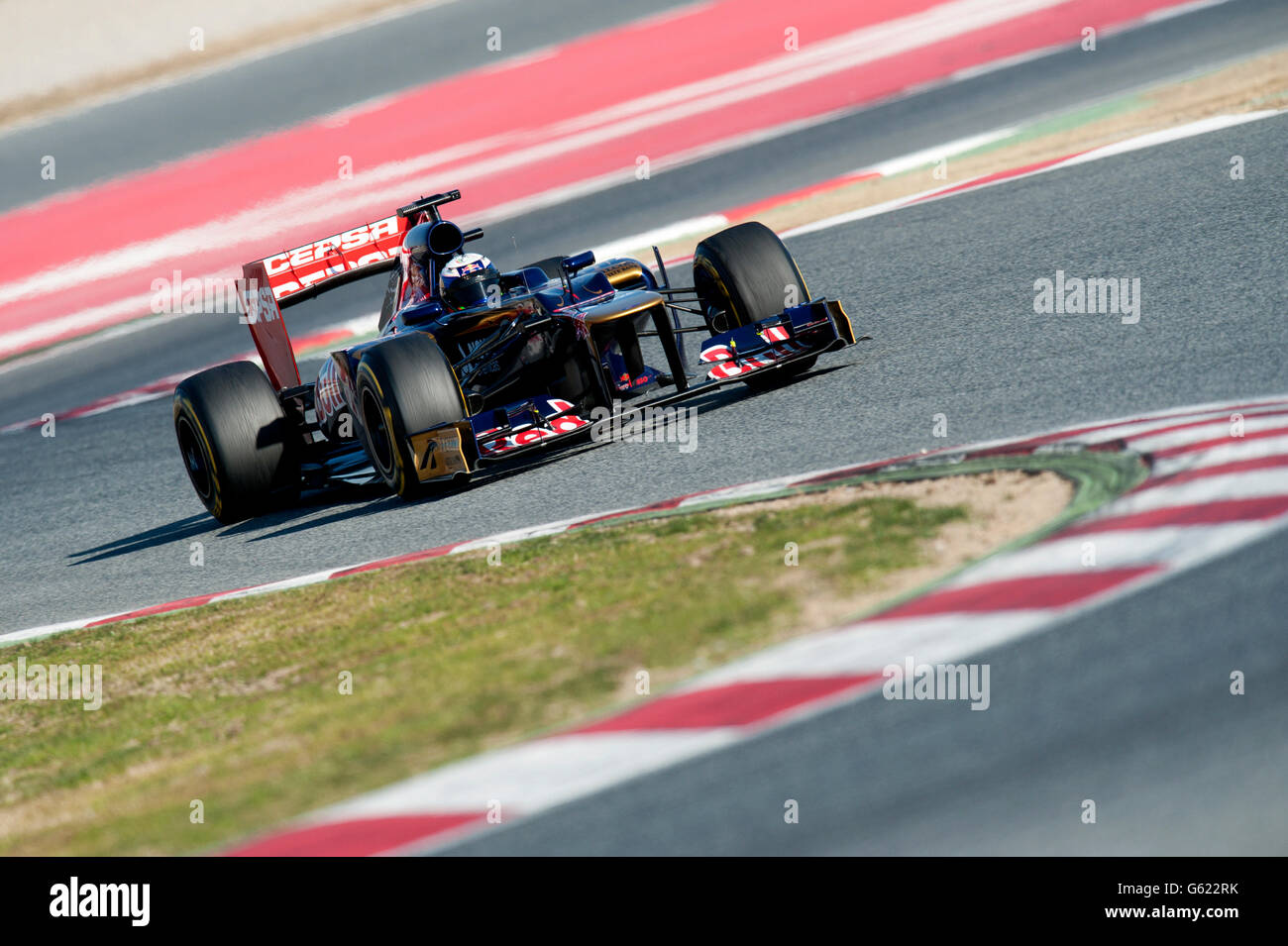 Daniel Ricciardo, AUS, Scuderia Toro Rosso-Ferrari STR7, au cours de la Formule 1 séances d'essai, 21-24/2/2012, au circuit de Banque D'Images
