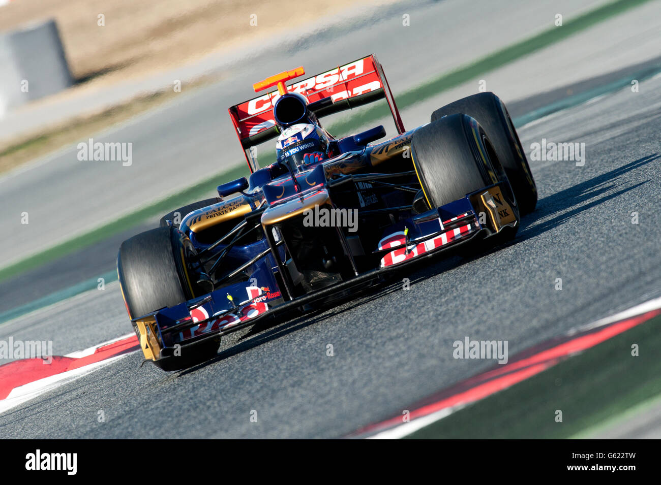 Daniel Ricciardo, AUS, Scuderia Toro Rosso-Ferrari STR7, au cours de la Formule 1 séances d'essai, 21-24/2/2012, au circuit de Banque D'Images