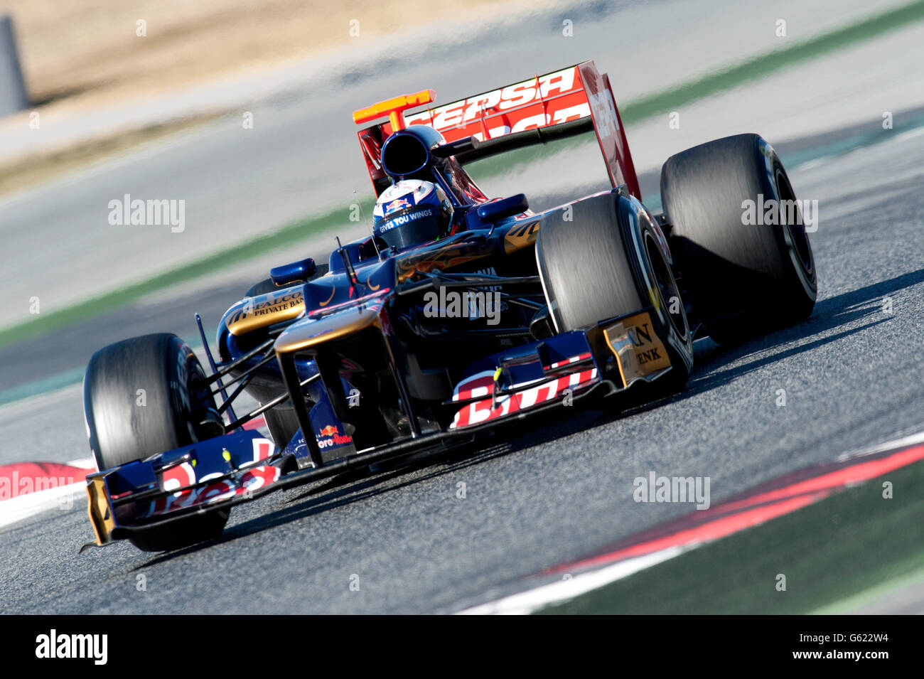 Daniel Ricciardo, AUS, Scuderia Toro Rosso-Ferrari STR7, au cours de la Formule 1 séances d'essai, 21-24/2/2012, au circuit de Banque D'Images