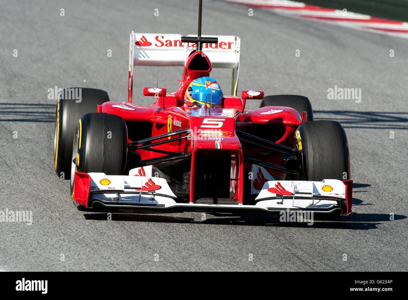 Fernando Alonso, SPA, Ferrari F2012, Formule 1 séances d'essai, 21 - 24/2/2012, sur le circuit de Catalunya, Barcelone, Espagne Banque D'Images