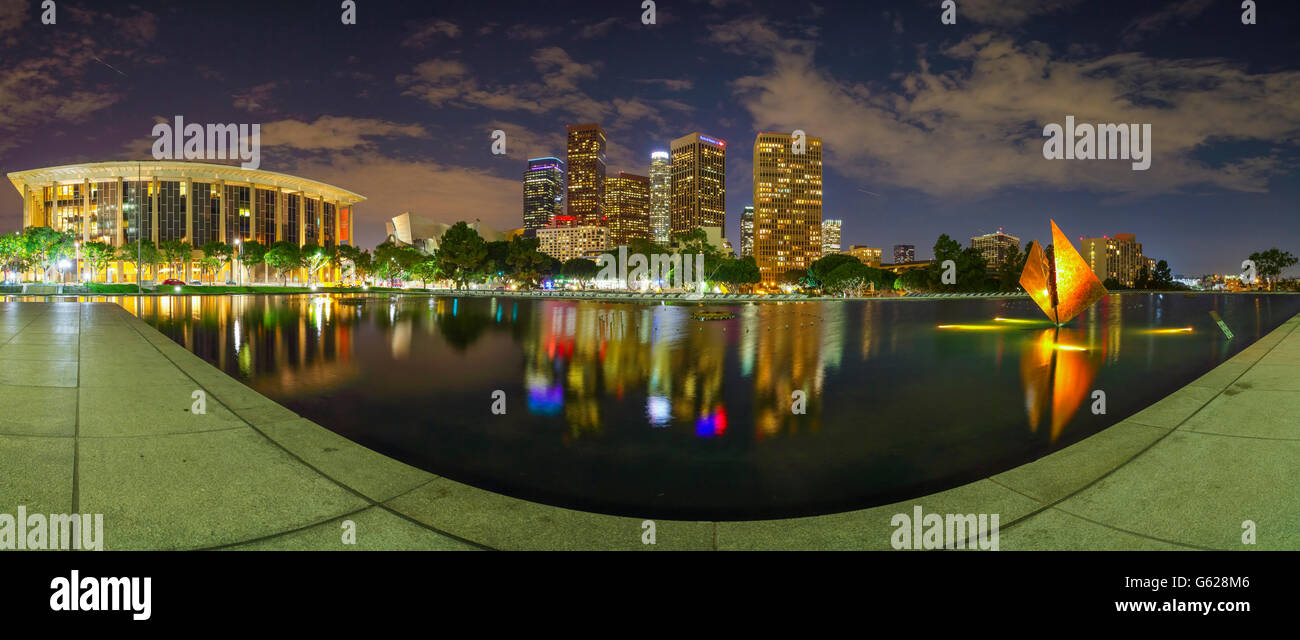 Vue panoramique du centre-ville de Los Angeles Banque D'Images