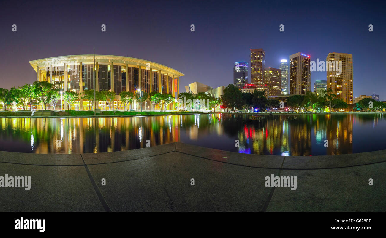 Vue panoramique du centre-ville de Los Angeles Banque D'Images