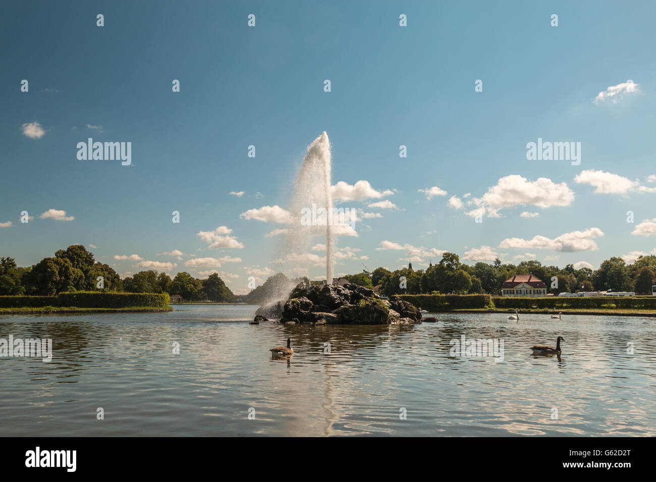 Fontaine de Nymphenburg Banque D'Images