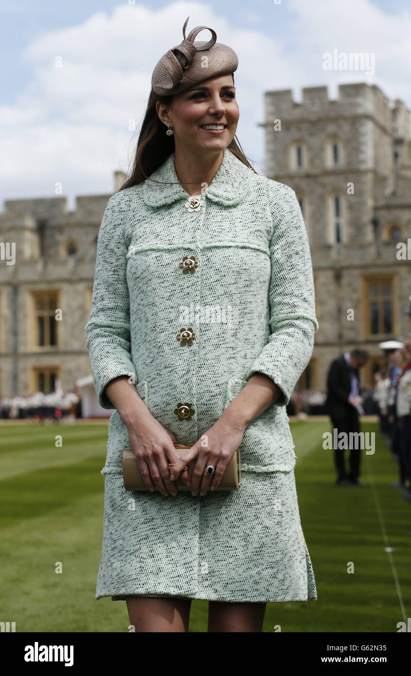 La duchesse de Cambridge participe à la Revue nationale des Scouts de la Reine au château de Windsor, dans le Berkshire. Banque D'Images