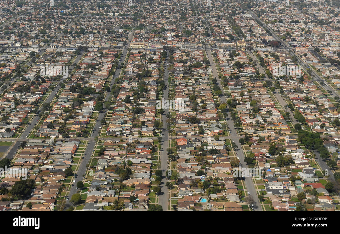 Vue générale d'Inglewood, Los Angeles, Californie, États-Unis Banque D'Images