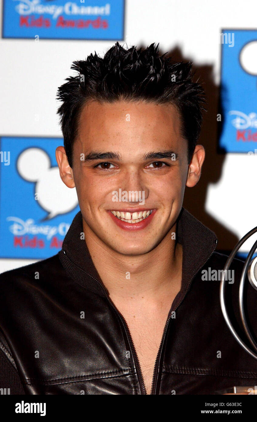 Chanteur Gareth Gates participant aux Disney Channel Kids Awards au London Arena, Docklands. Banque D'Images