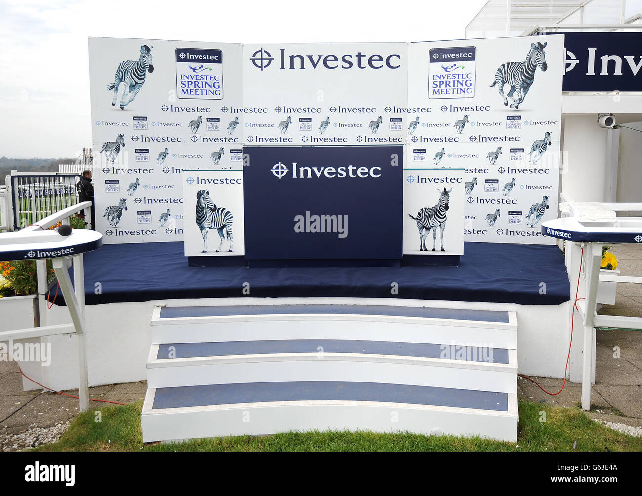 Les courses de chevaux - Investec Réunion du printemps - Epsom Downs Racecourse Banque D'Images