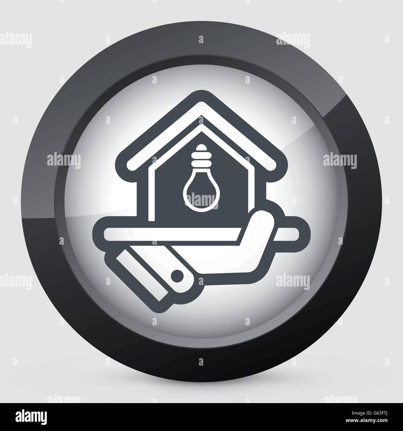 L'icône de l'approvisionnement en électricité Illustration de Vecteur