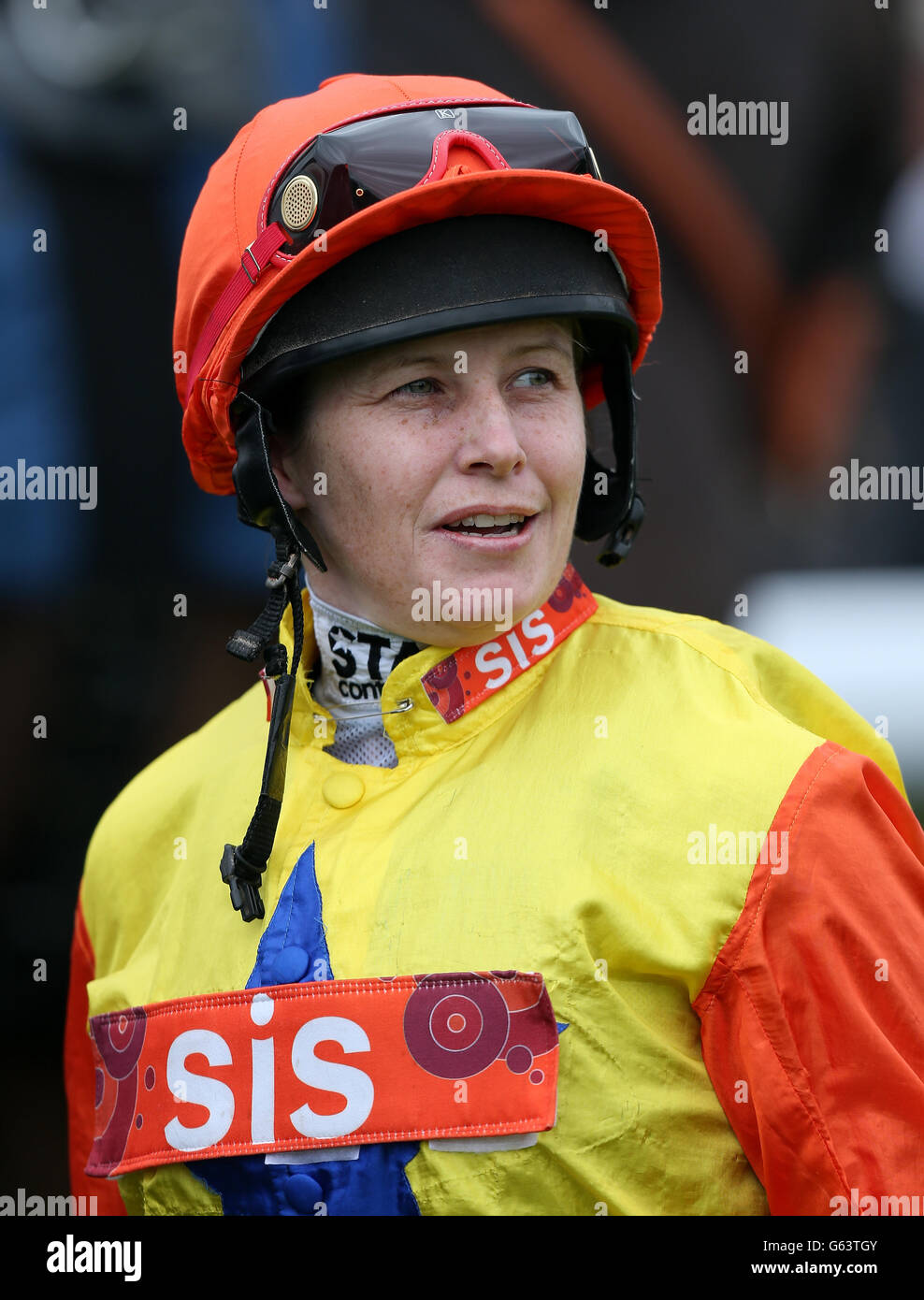 Les courses de chevaux - Portée & SIA Raceday Charité - Newbury Banque D'Images