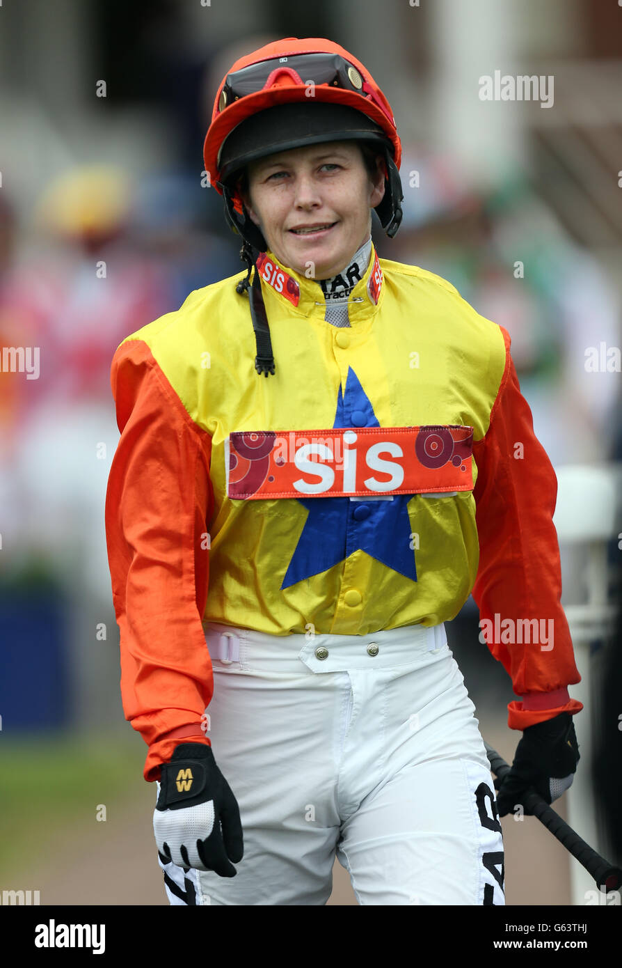 Les courses de chevaux - Portée & SIA Raceday Charité - Newbury Banque D'Images