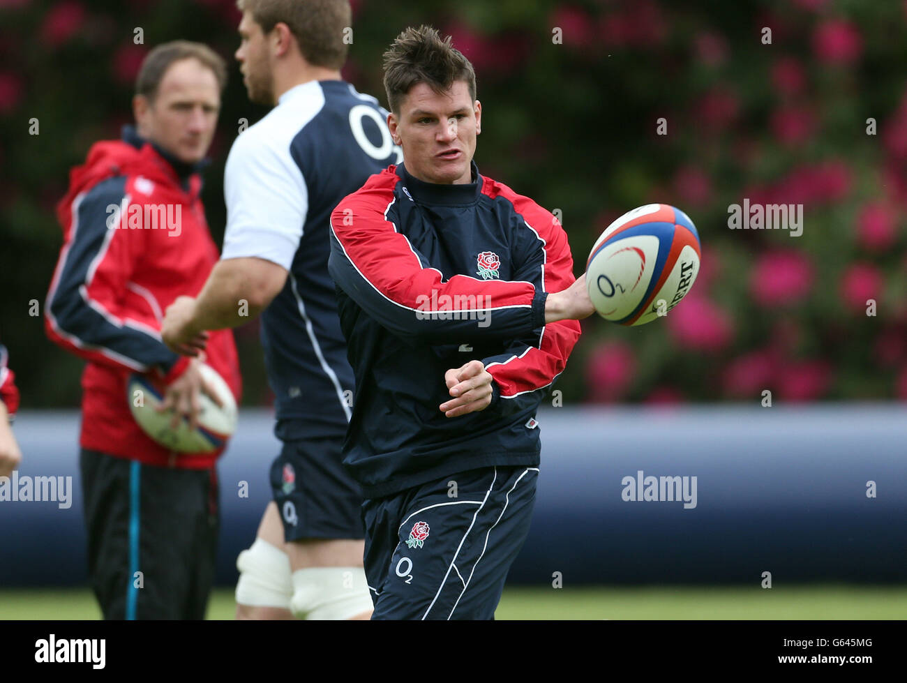 Rugby Union - Angleterre v barbares - France - Formation Le Pennyhill Park Banque D'Images