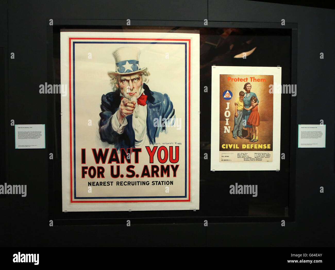 Persuasion et propagande : exposition Banque D'Images