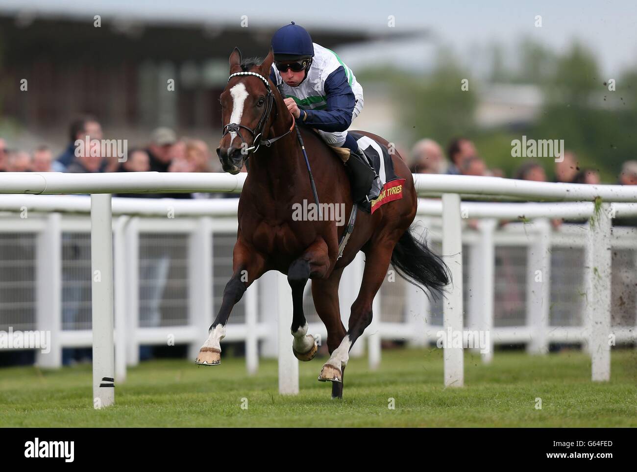 Zanetto est monté par William Buick sur le chemin de la victoire dans les bathwick Tyres Carnarvon Stakes pendant le Scope & SIA Charity Raceday à Newbury. Champ de courses. APPUYEZ SUR PHOTO D'ASSOCIATION. Date de la photo: Vendredi 17 mai 2013. Voir PA Story RACING Newbury. Le crédit photo devrait se lire comme suit : David Davies/PA Wire Banque D'Images