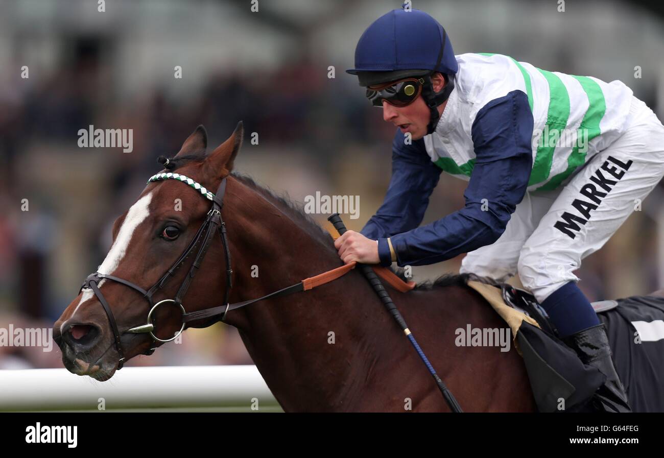 Zanetto est monté par William Buick sur le chemin de la victoire dans les bathwick Tyres Carnarvon Stakes pendant le Scope & SIA Charity Raceday à Newbury. Champ de courses. APPUYEZ SUR PHOTO D'ASSOCIATION. Date de la photo: Vendredi 17 mai 2013. Voir PA Story RACING Newbury. Le crédit photo devrait se lire comme suit : David Davies/PA Wire Banque D'Images