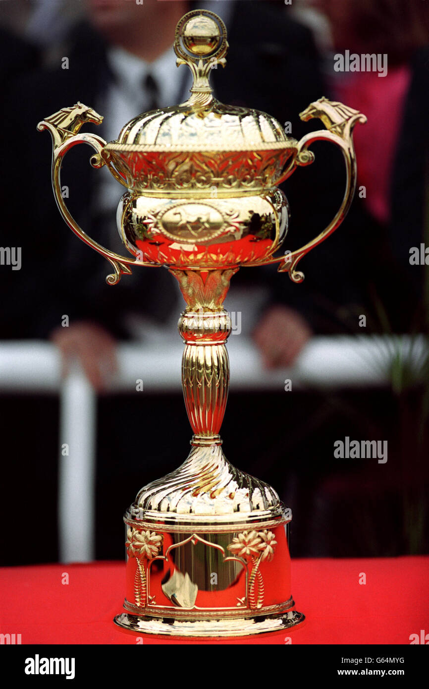 Les courses de chevaux - La Coupe du Monde de Dubaï à Nad Al Sheba Banque D'Images