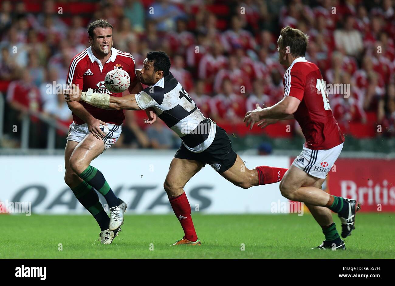 Rugby Union - 2013 Tournée des Lions britanniques et irlandais - les Barbarians v Lions britanniques et irlandais - Hong Kong Stadium Banque D'Images