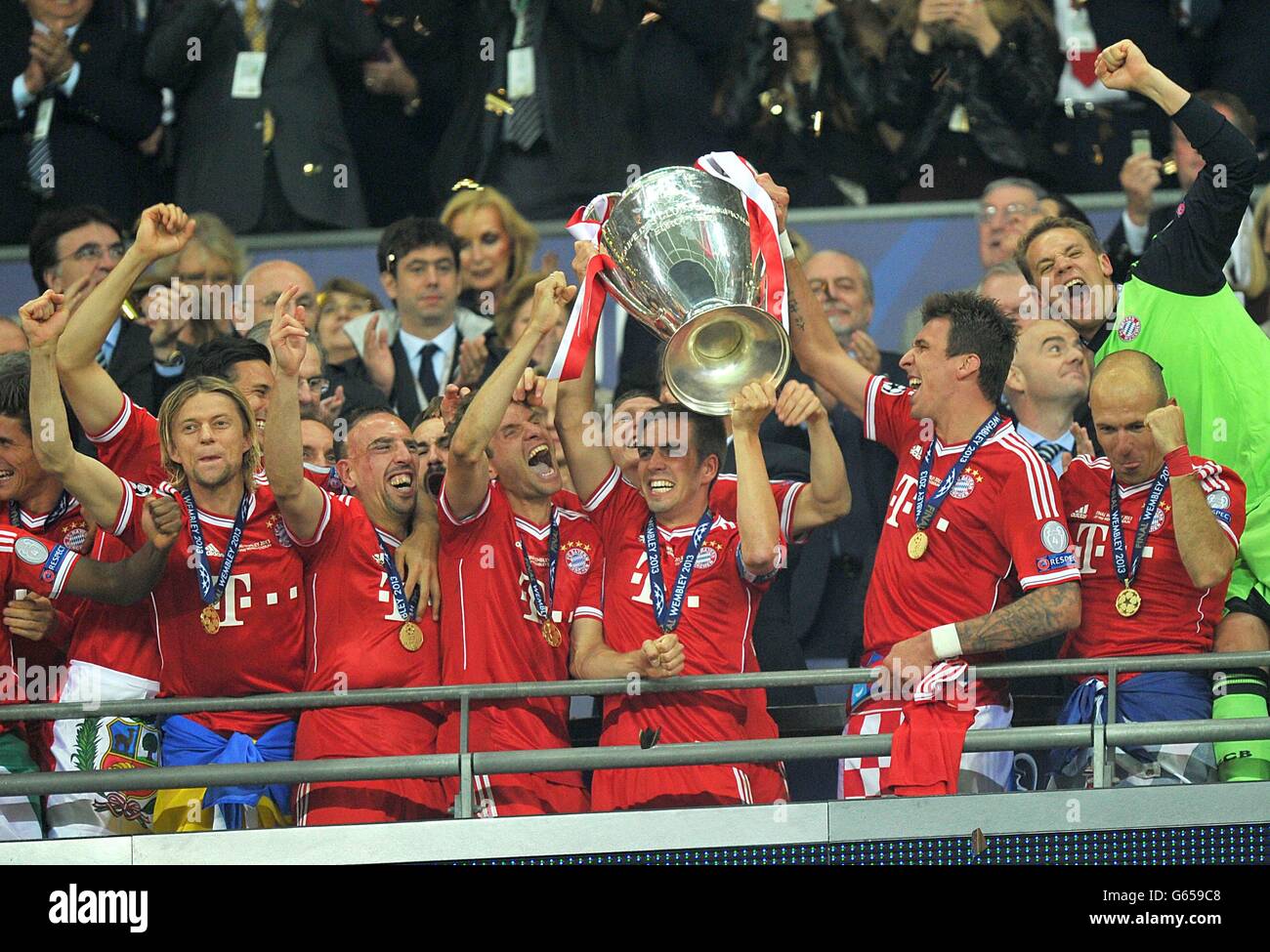 Football - Ligue des Champions - Final - v Borussia Dortmund Bayern Munich - Stade de Wembley Banque D'Images