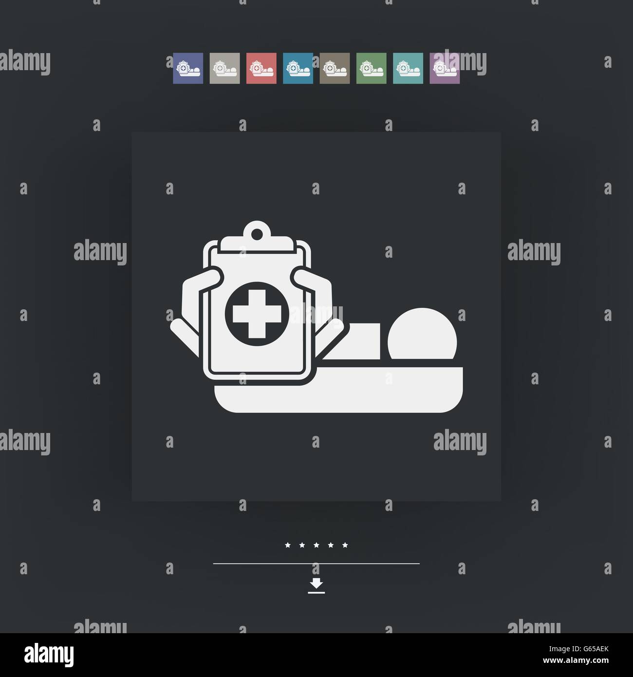 Chambre d’hôpital Illustration de Vecteur