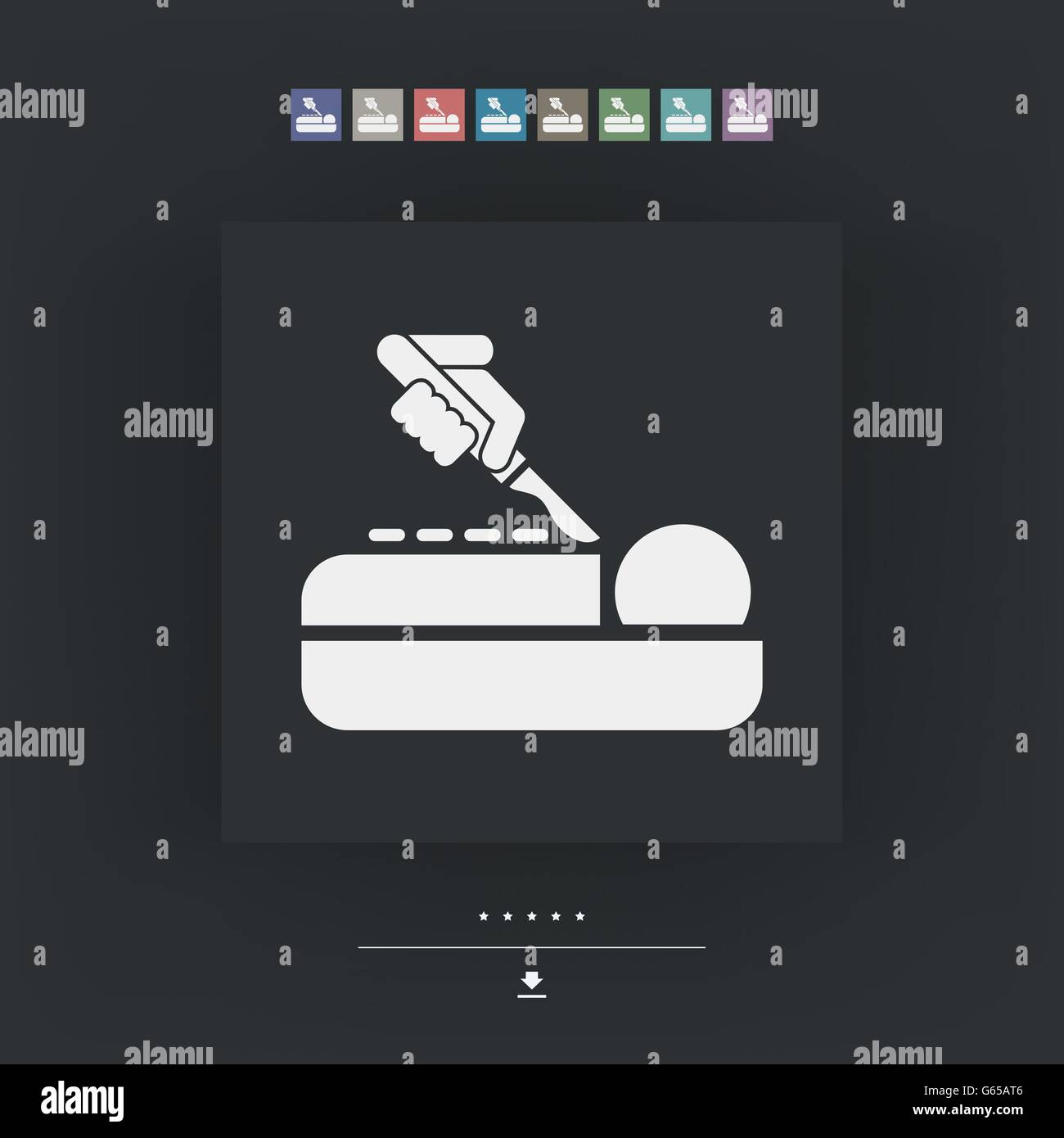 Chirurgien bistouri Illustration de Vecteur