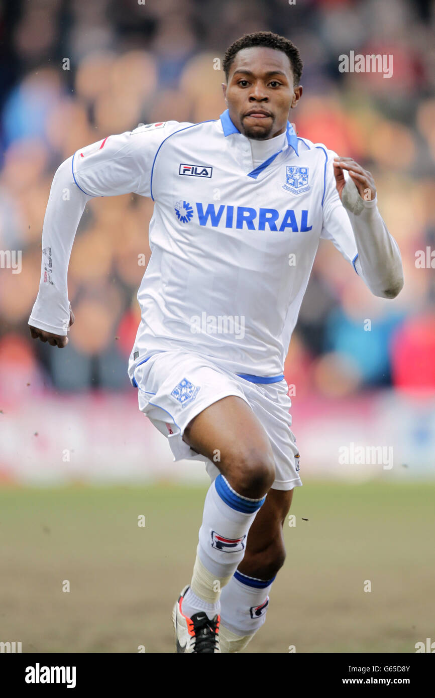 Football - npower football League One - Tranmere Rovers v Sheffield United - Prenton Park. Jean-Louis Akpa Akpro, Tranmere Rovers Banque D'Images