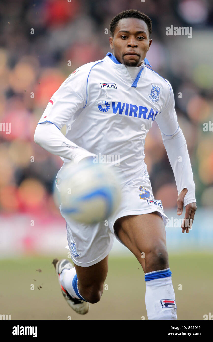 - Football npower Football League One - Tranmere Rovers v Sheffield United - Prenton Park Banque D'Images