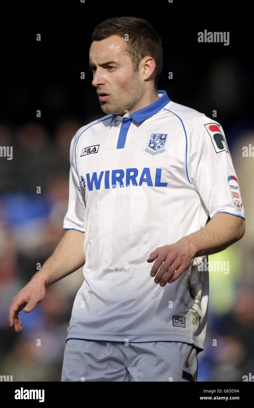 Football - npower football League One - Tranmere Rovers v Sheffield United - Prenton Park.Danny Holmes, Tranmere Rovers Banque D'Images