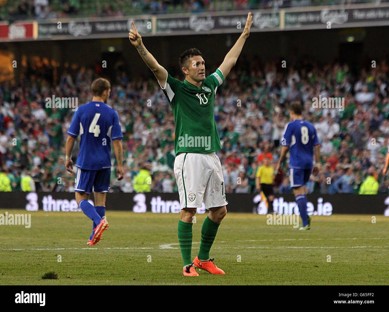 Soccer - Qualification de la Coupe du Monde 2014 - Groupe C - République d'Irlande v - Aviva Stadium Banque D'Images