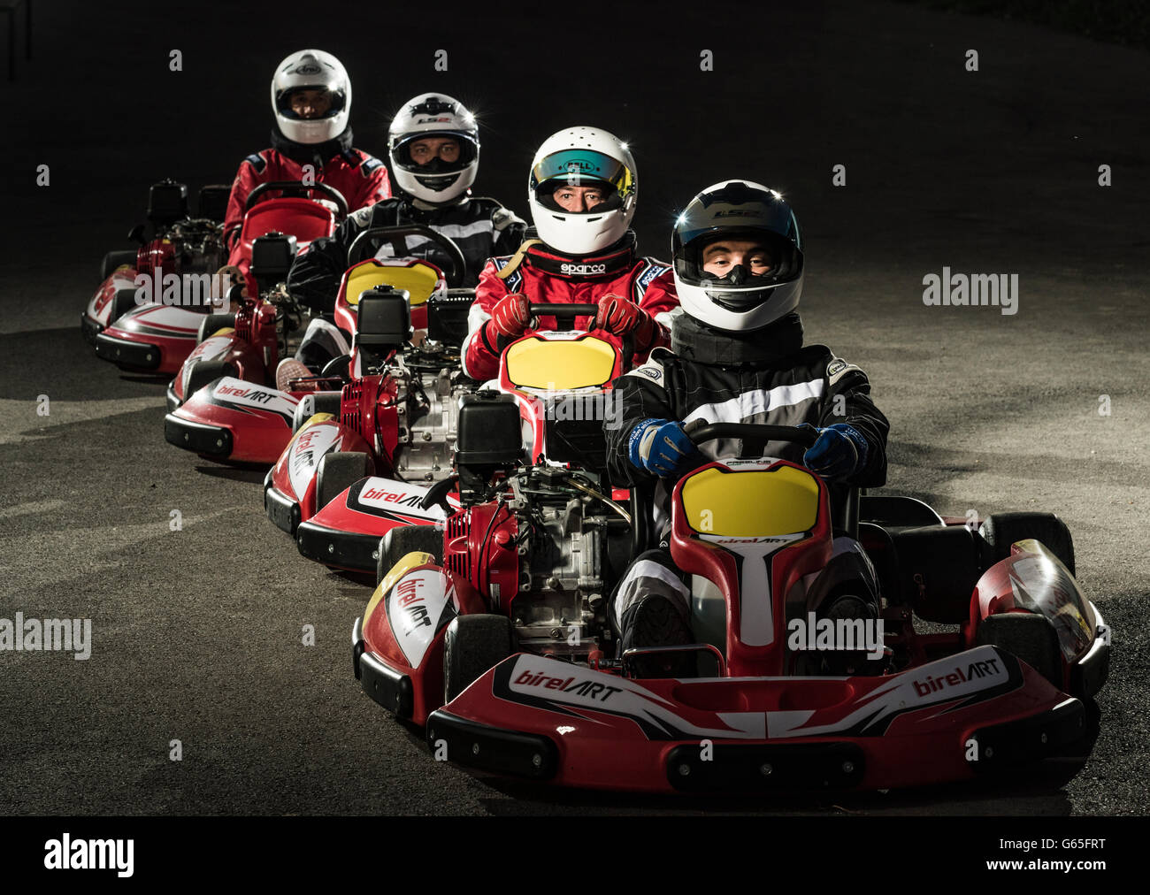 Kart Racing. Banque D'Images
