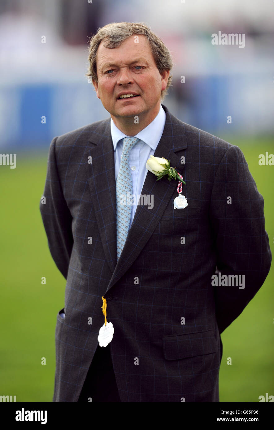 Courses hippiques - la Journée des dames d'Investec - Hippodrome d'Epsom Downs. Formateur William Haggas Banque D'Images