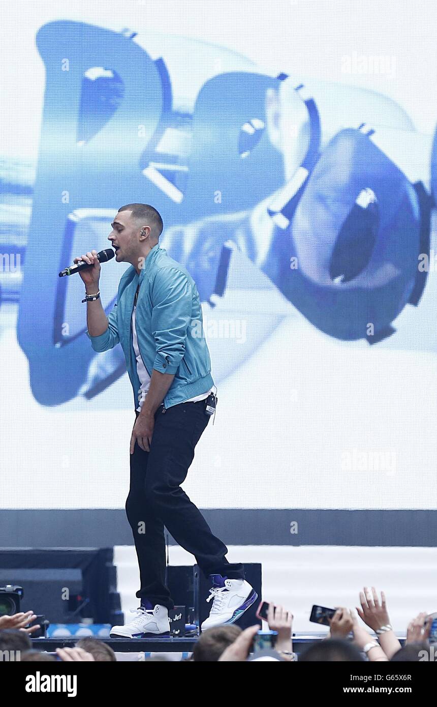 Capital FM Summertime ball - Londres.Charlie Brown lors du Summertime ball de Capital FM au stade Wembley, à Londres. Banque D'Images