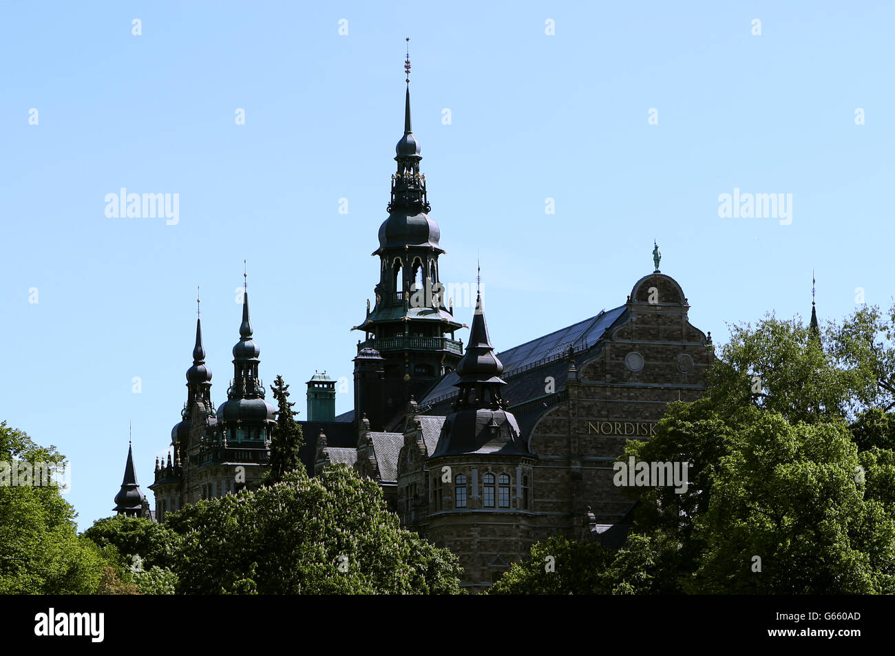 Vue sur la ville de Stockholm. Vue générale de la ville de Stockholm en Suède. Banque D'Images