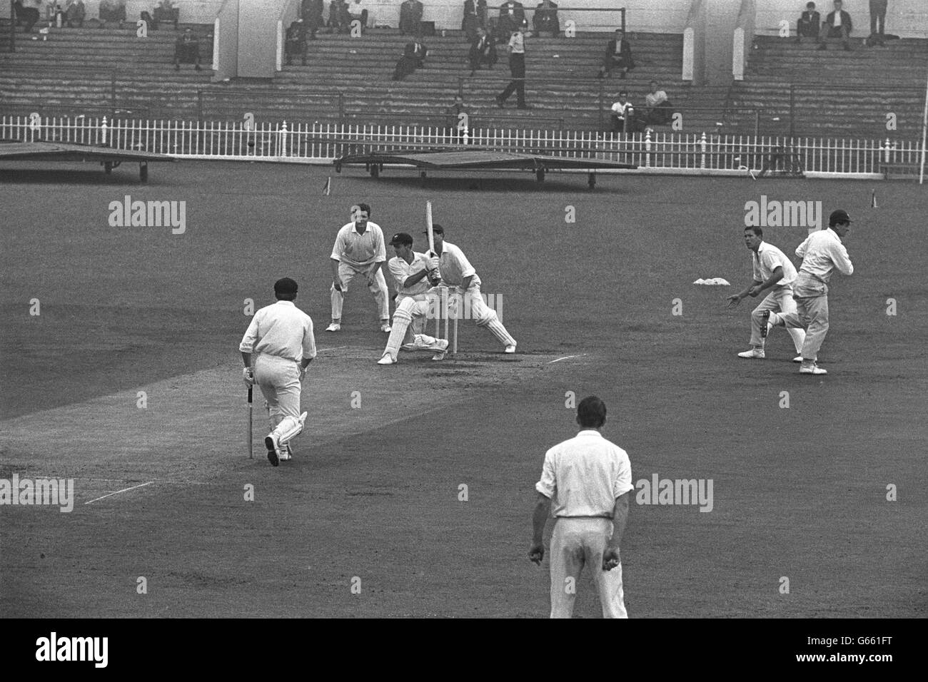 Cricket - Yorkshire v Australie - Bramall Lane, Sheffield. Action générale du match Yorkshire contre Australie. Banque D'Images