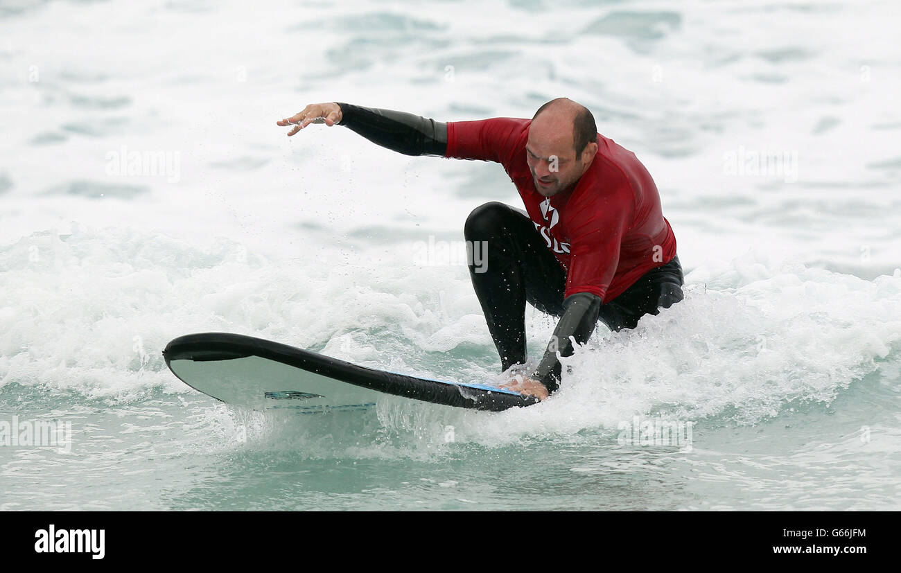 Rugby Union - 2013 Les Lions britanniques et irlandais - Tournée des Lions britanniques et irlandais de surf sur la plage de Bondi Banque D'Images