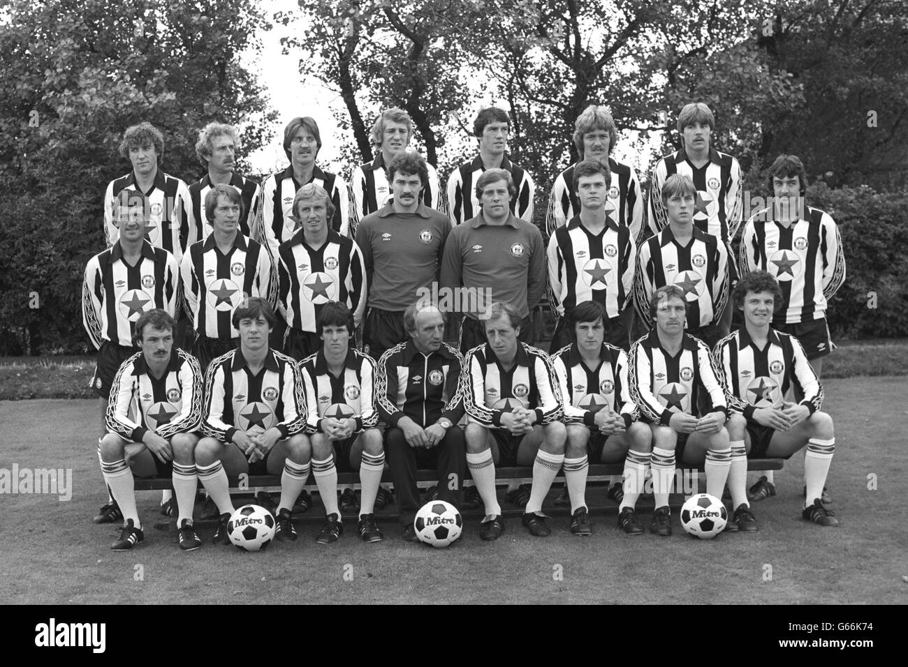 Football - Newcastle United Photocall - Saison 1980-1981 Banque D'Images