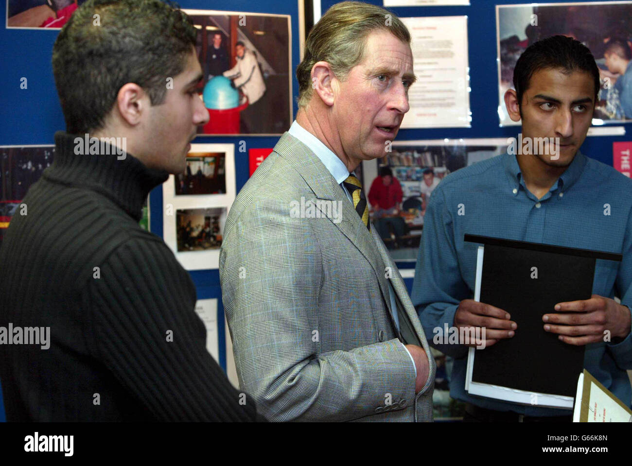 Prince de Galles - Lecture Jeunes délinquants Banque D'Images