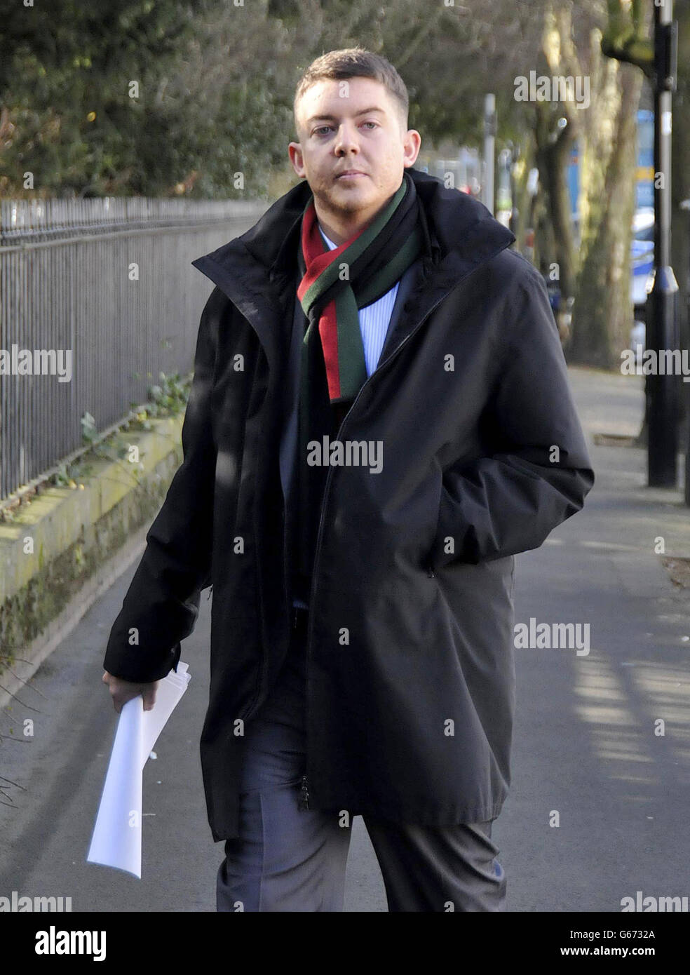 Photo non publiée de James Francis, fils du footballeur Trevor Francis, qui a été jugé accusé de s'être frapé dans un chalet dans le cadre d'un manoir. Banque D'Images