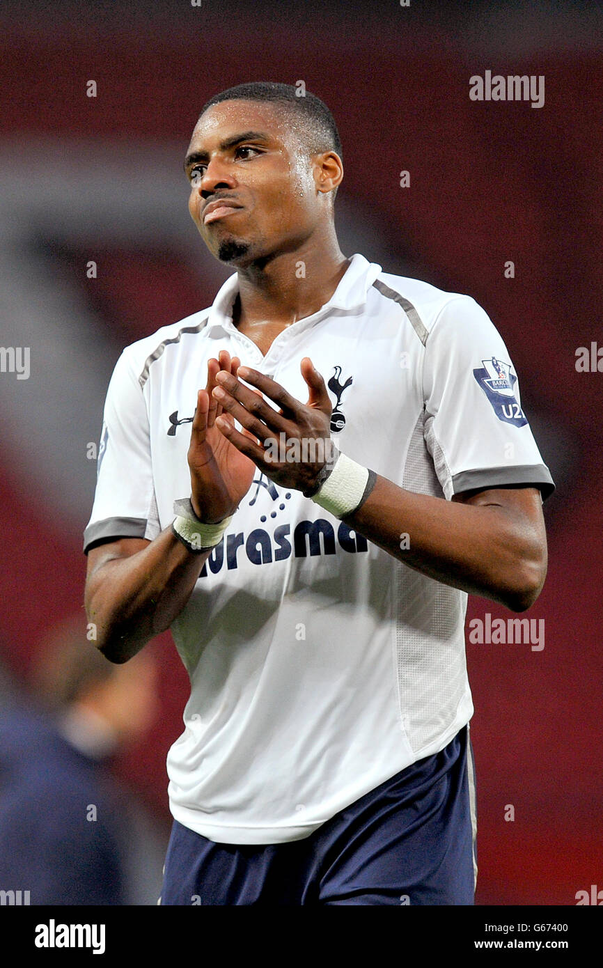 Football - Barclays sous 21 Premier League - final - Manchester United / Tottenham Hotspur - Old Trafford. Jonathan Obika, Tottenham Hotspur. Banque D'Images