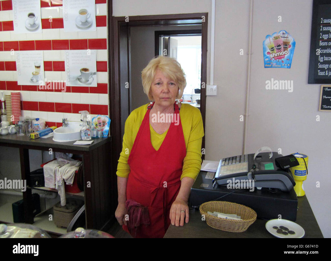 Crash à Rhoose Banque D'Images