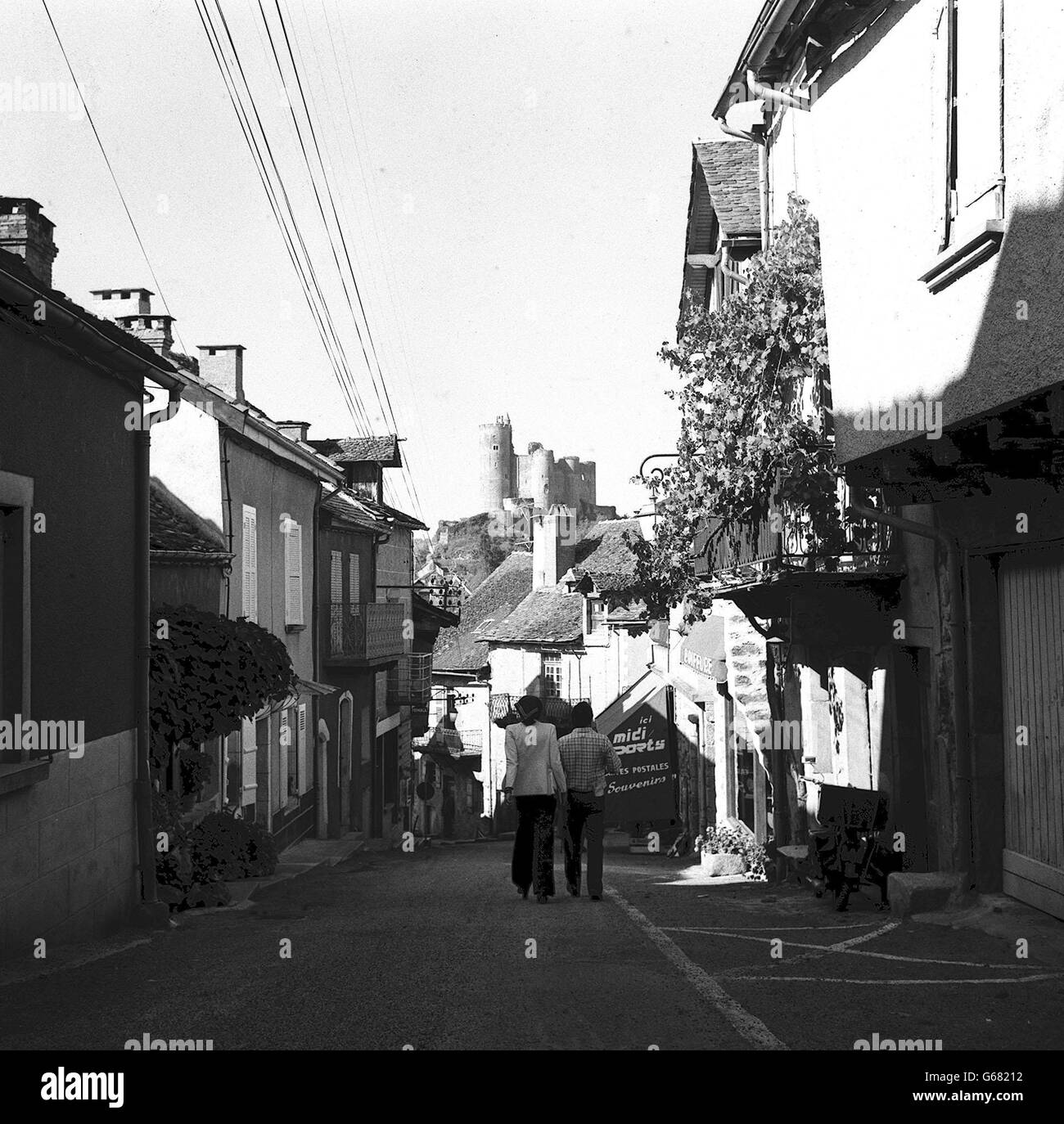 Najac, Aveyron, France. Najac, Aveyron, Sud-Ouest de la France Banque D'Images