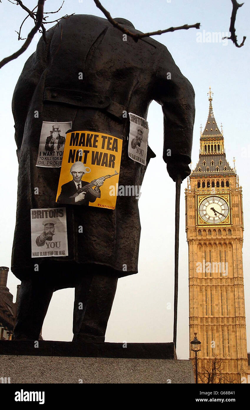 Deuxième Guerre du Golfe - manifestations anti-guerre - Londres Banque D'Images