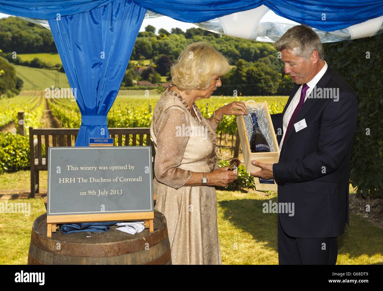 Visites Camilla Hampshire Banque D'Images