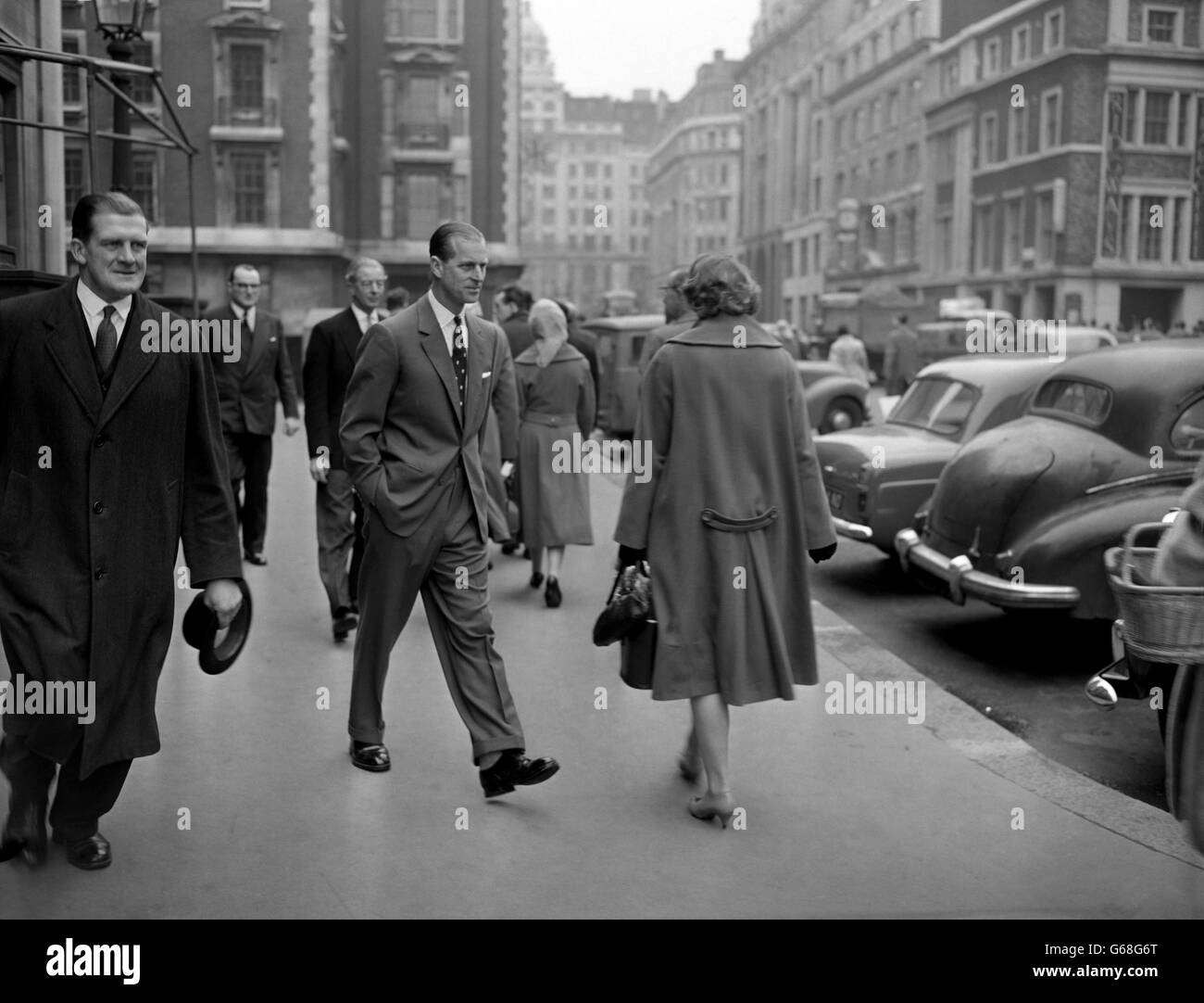 Image - Visite royale - le prince Philip - de poissonnerie Hall - marché Billingsgate, Londres Banque D'Images