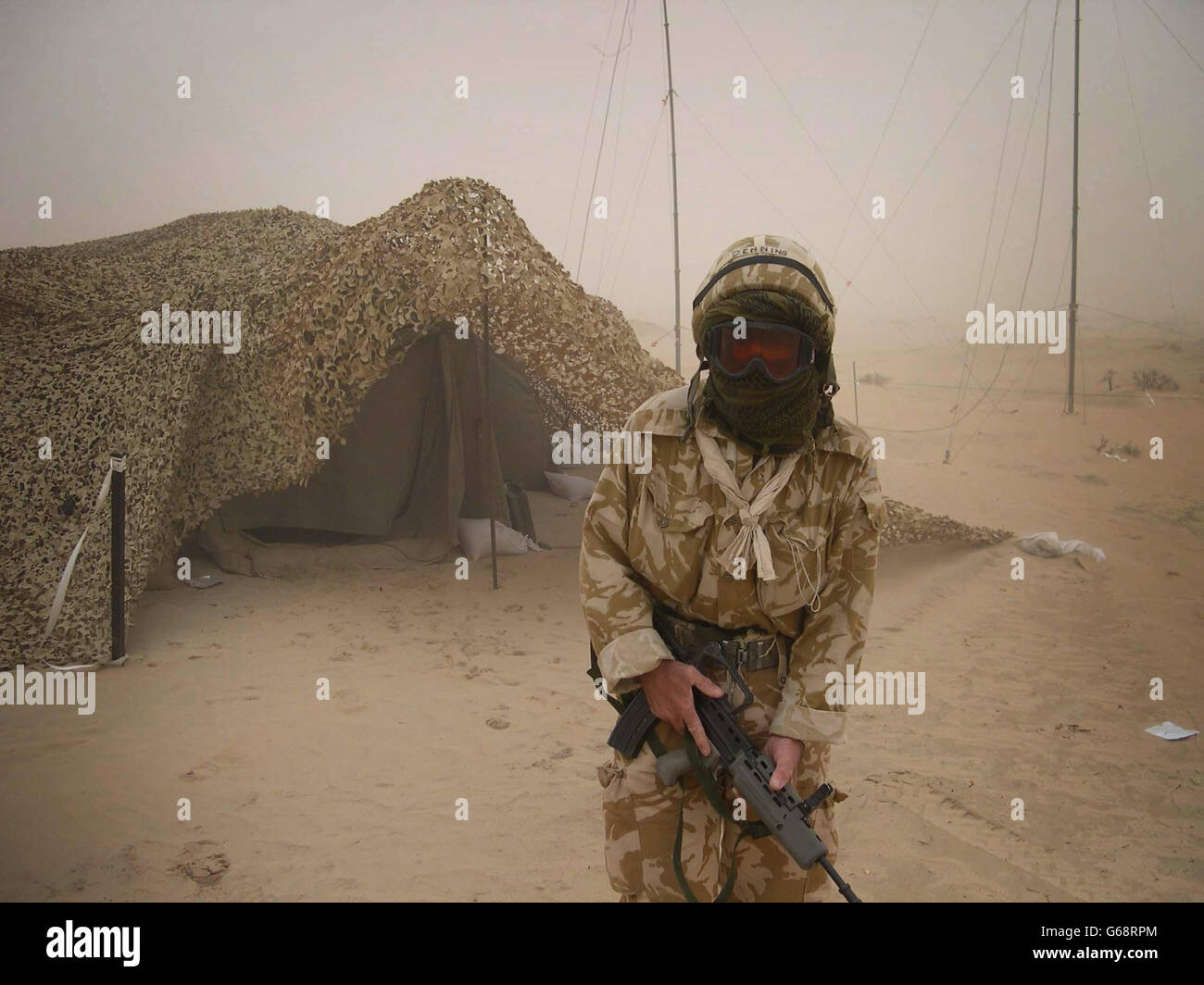 Tempête de la guerre en Irak Banque D'Images