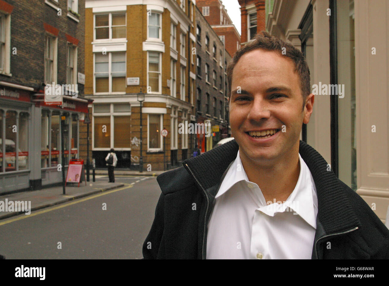 Portrait de Chris Barton, fondateur et directeur du développement de Shazam prises en 2002 lorsqu'il a commencé l'entreprise Banque D'Images