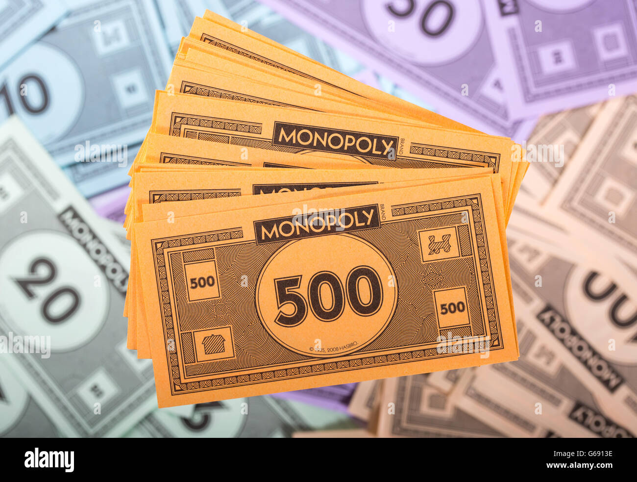 Argent de Monopoly Photo Stock - Alamy