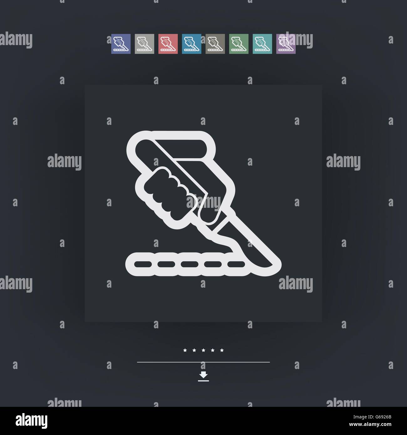 Chirurgien bistouri Illustration de Vecteur