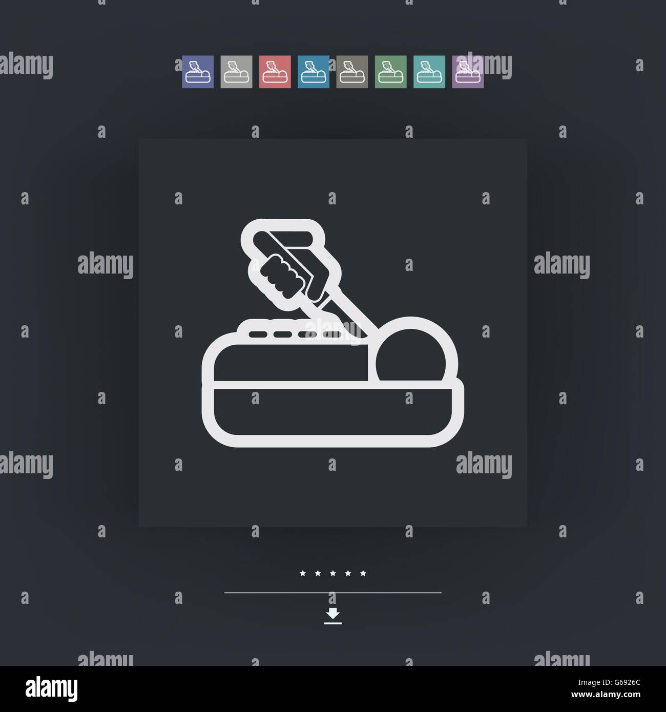 Chirurgien bistouri Illustration de Vecteur